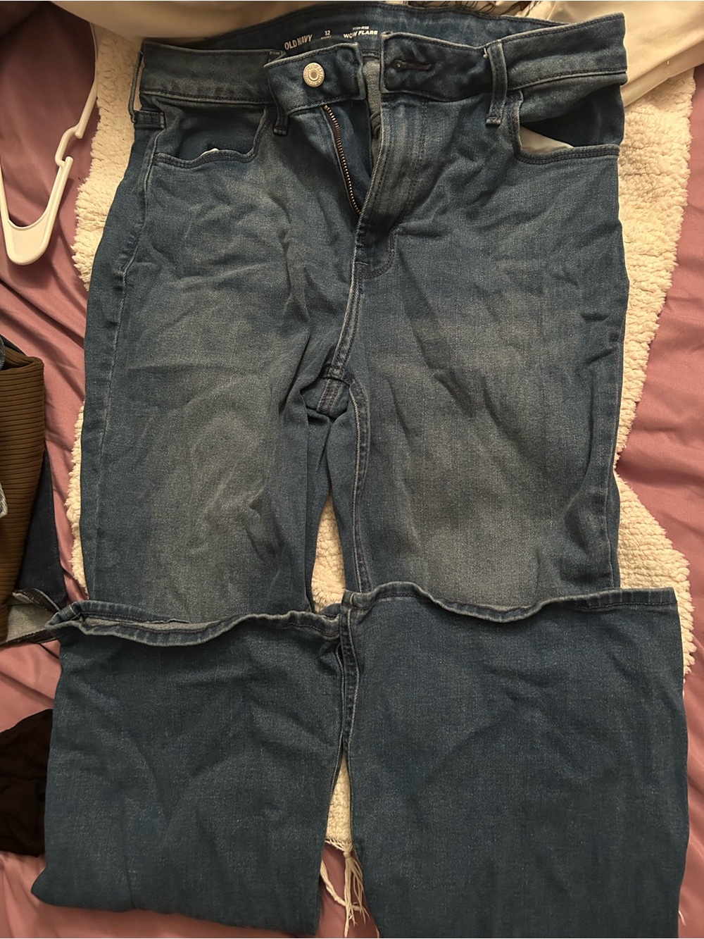 Old Navy wow flare high rise jeans (short)